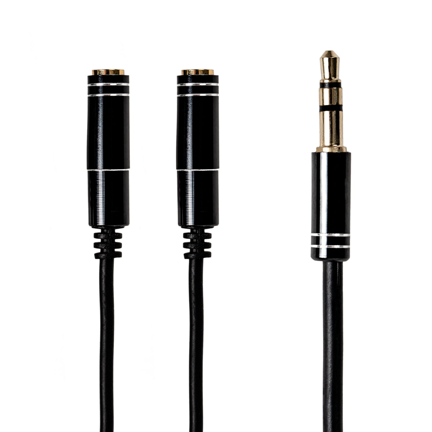 Gizzu 3-Pole Audio Splitter Cable - Black - Stellar Technologies