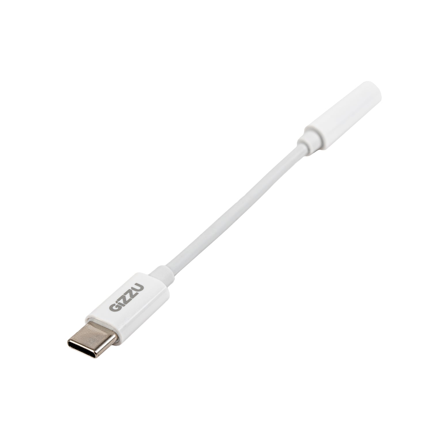 Gizzu USB Type-C to 3.5mm AUX Audio Adapter - White - Stellar Technologies
