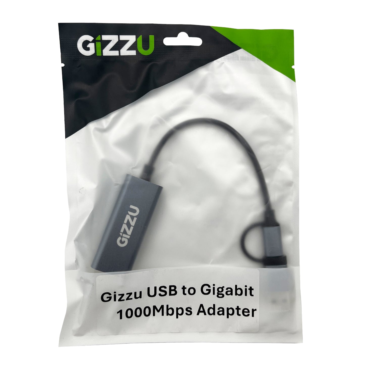Gizzu High Speed Type-C/A to Gigabit Adapter Poly - Stellar Technologies