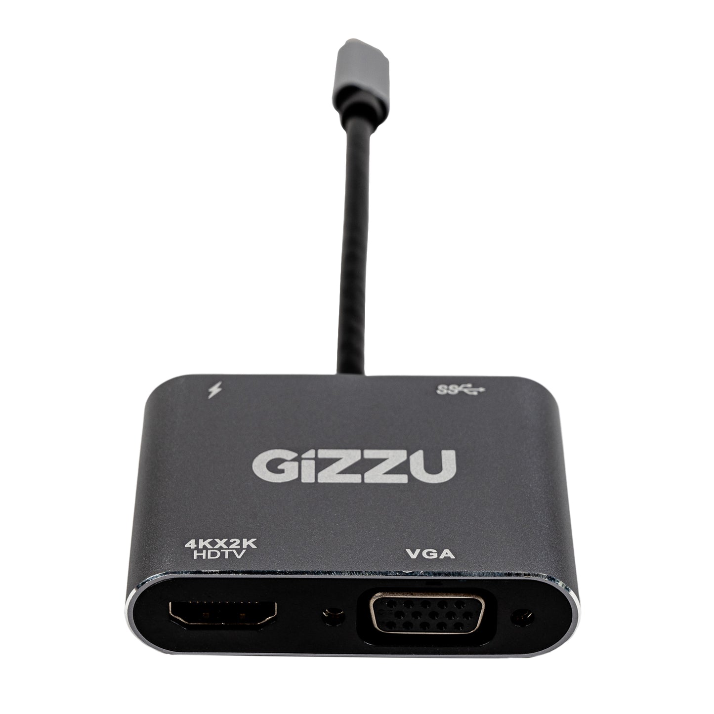 Gizzu 4-in-1 Type-C to HDMI/VGA/USB3.0 Hub - Stellar Technologies
