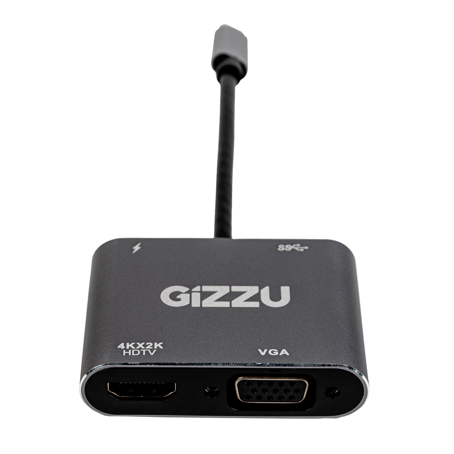 Gizzu 4-in-1 Type-C to HDMI/VGA/USB3.0 Hub - Stellar Technologies