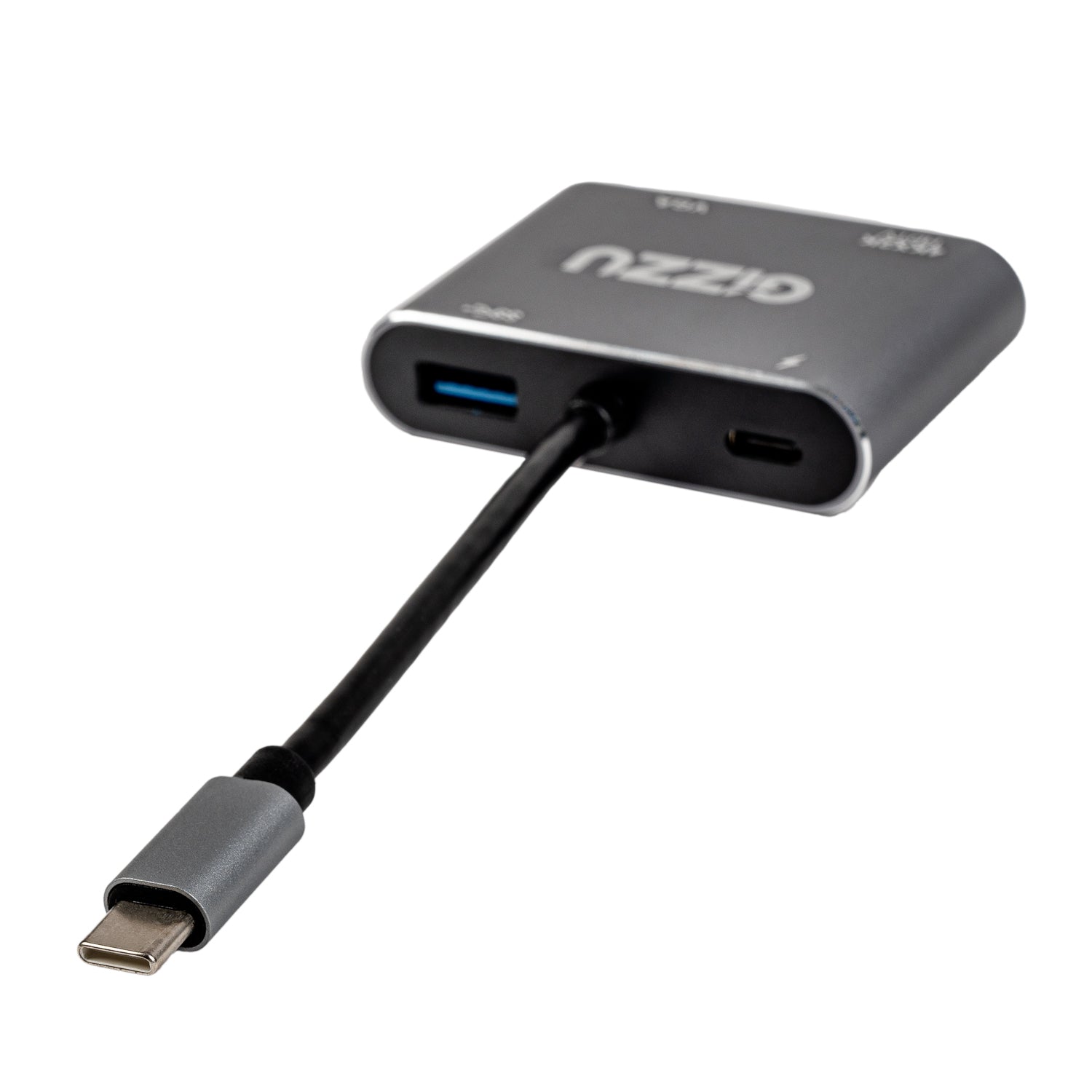 Gizzu 4-in-1 Type-C to HDMI/VGA/USB3.0 Hub - Stellar Technologies