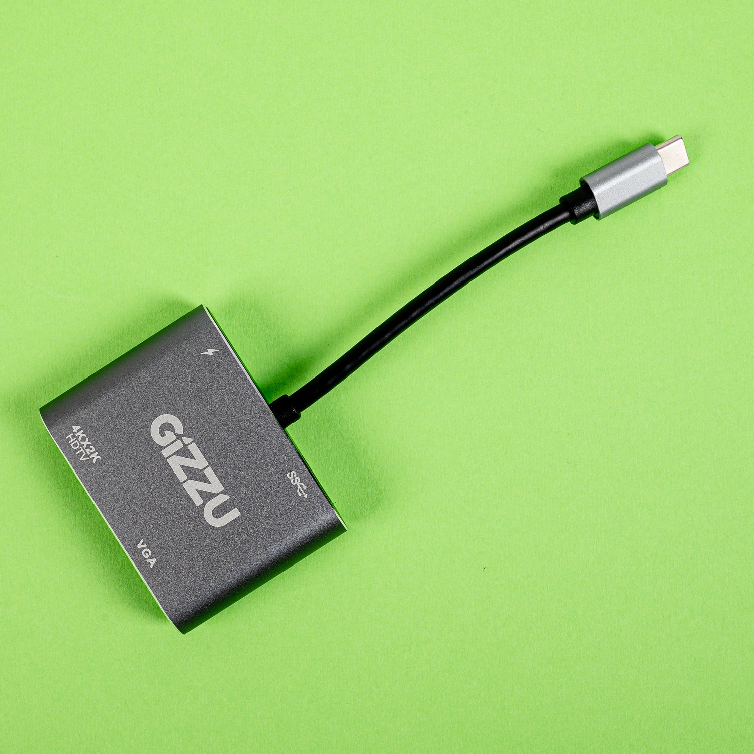 Gizzu 4-in-1 Type-C to HDMI/VGA/USB3.0 Hub - Stellar Technologies