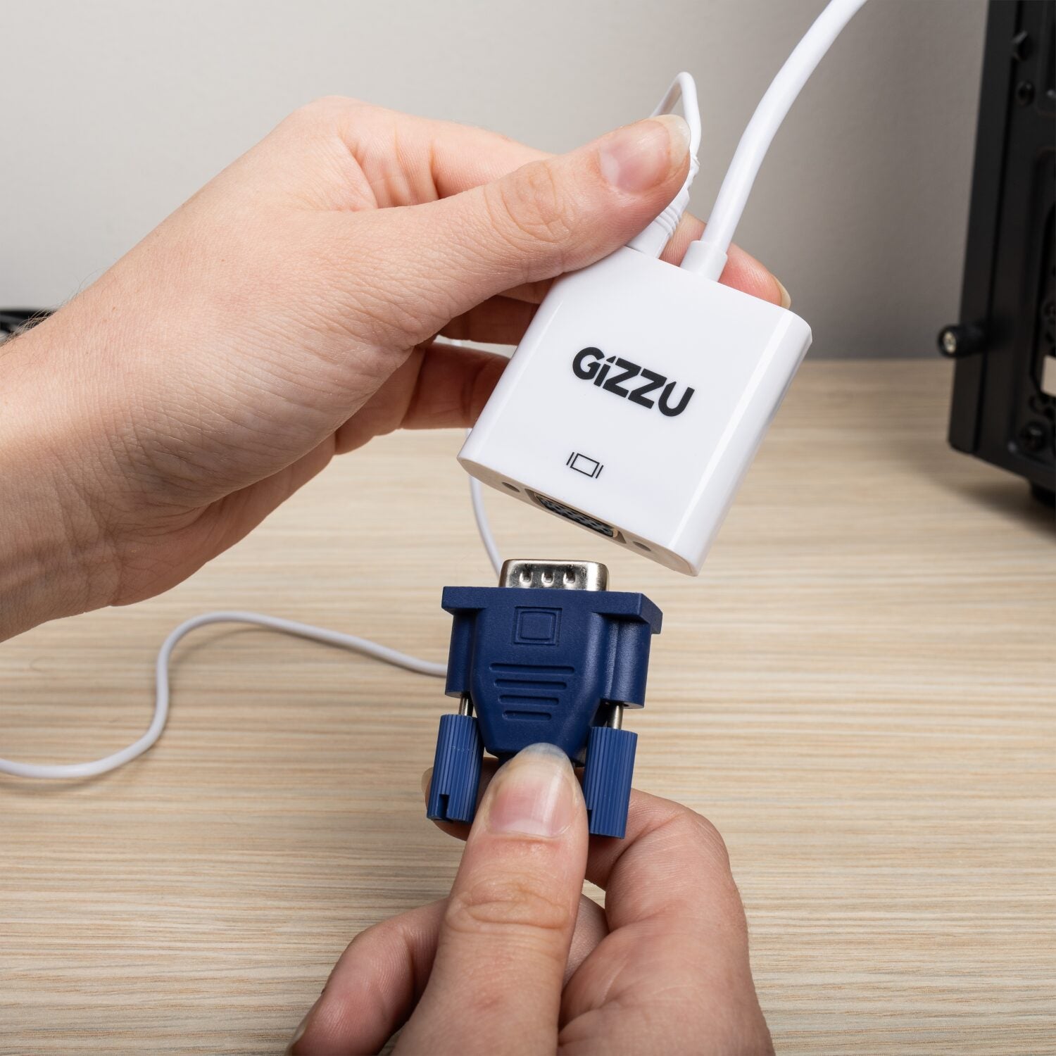 Gizzu 1080P HDMI to VGA Adapter with Audio - Stellar Technologies