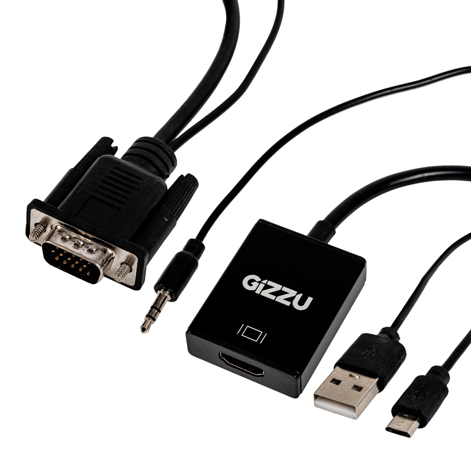 Gizzu 1080P VGA to HDMI Adapter with Audio - Stellar Technologies