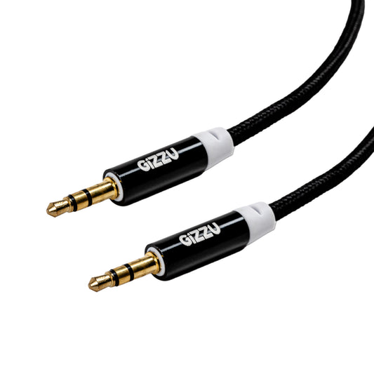Gizzu 3.5mm AUX Cable 2m - Black - Stellar Technologies
