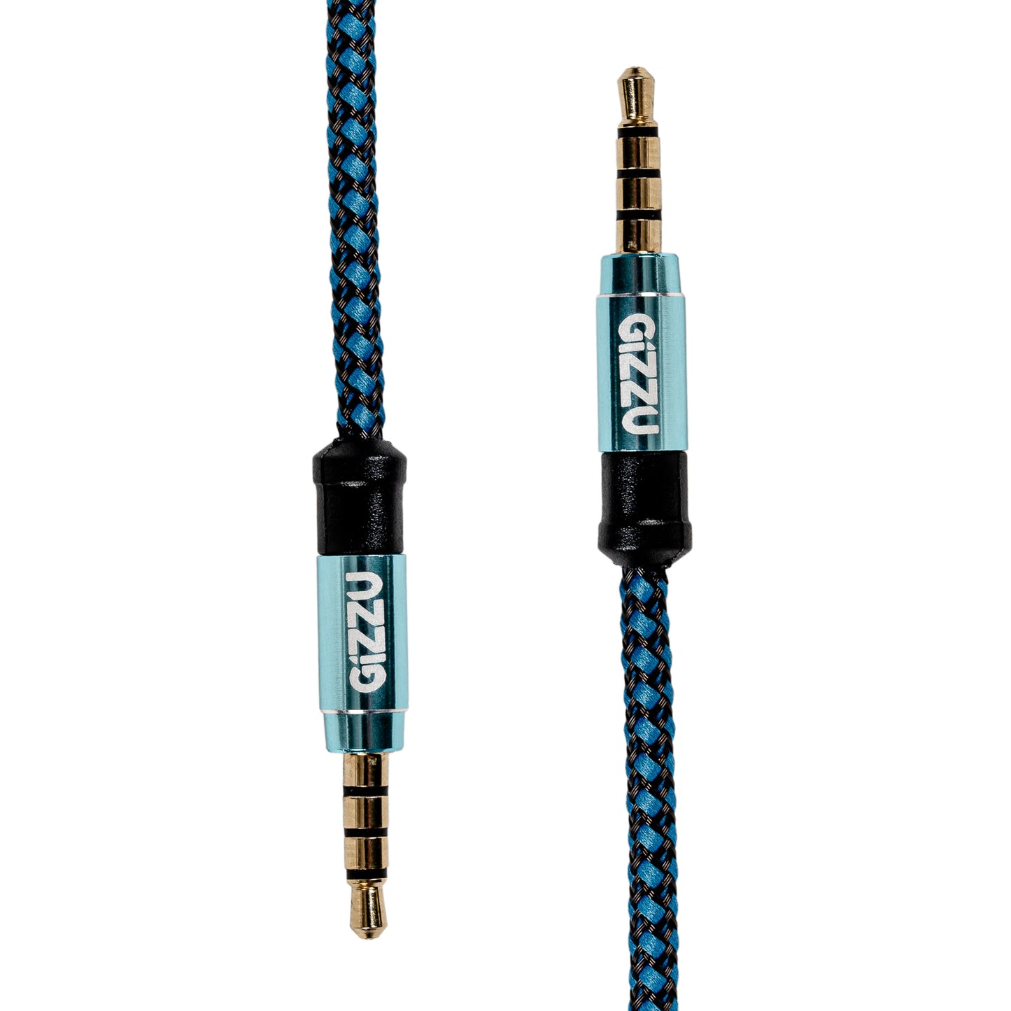 Gizzu 3.5mm AUX Cable 1.5m - Black/Blue - Stellar Technologies