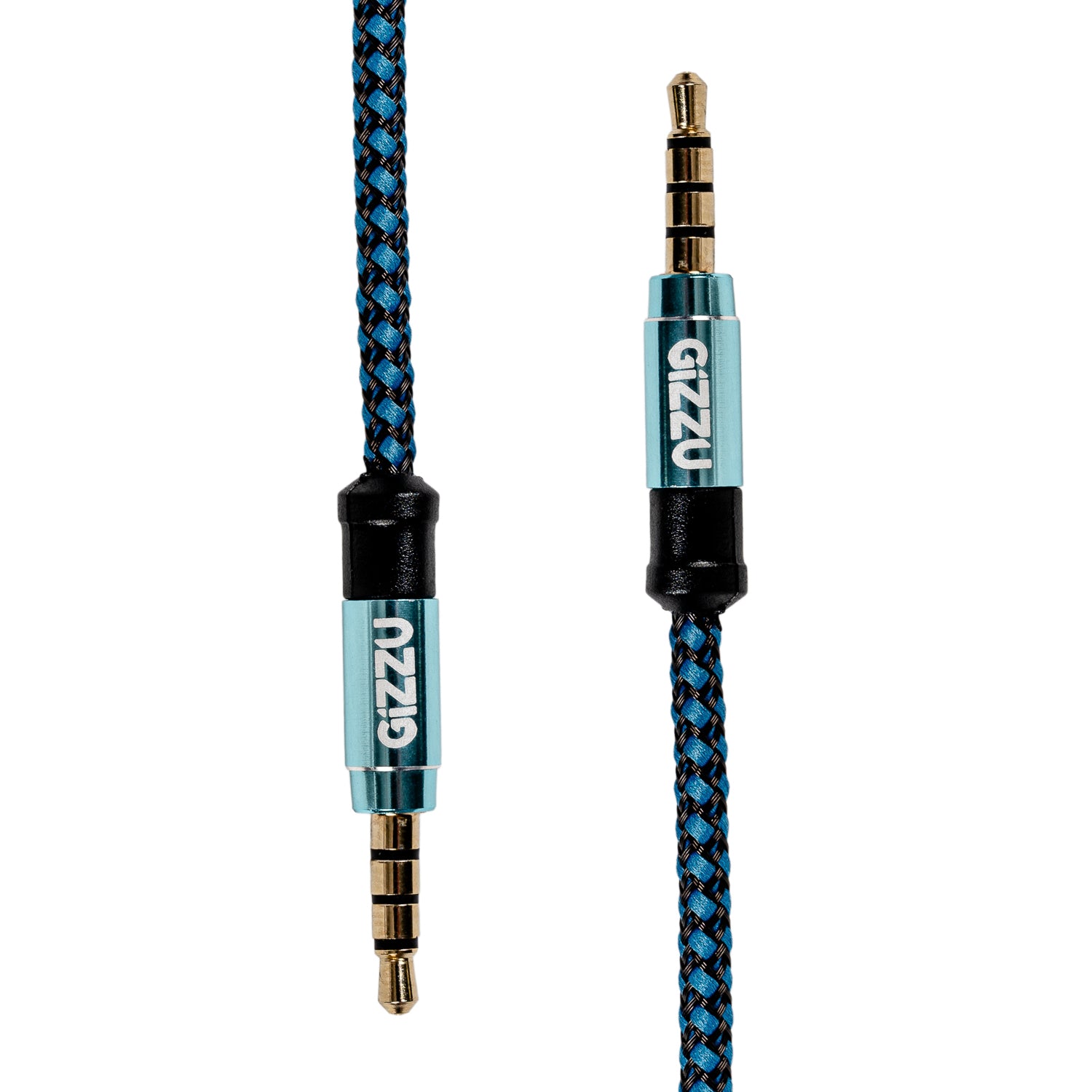 Gizzu 3.5mm AUX Cable 1.5m - Black/Blue - Stellar Technologies