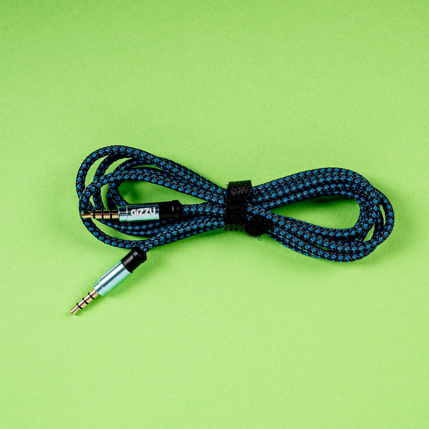 Gizzu 3.5mm AUX Cable 1.5m - Black/Blue - Stellar Technologies
