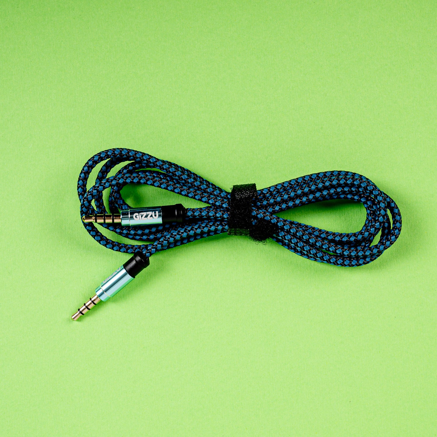 Gizzu 3.5mm AUX Cable 1.5m - Black/Blue - Stellar Technologies