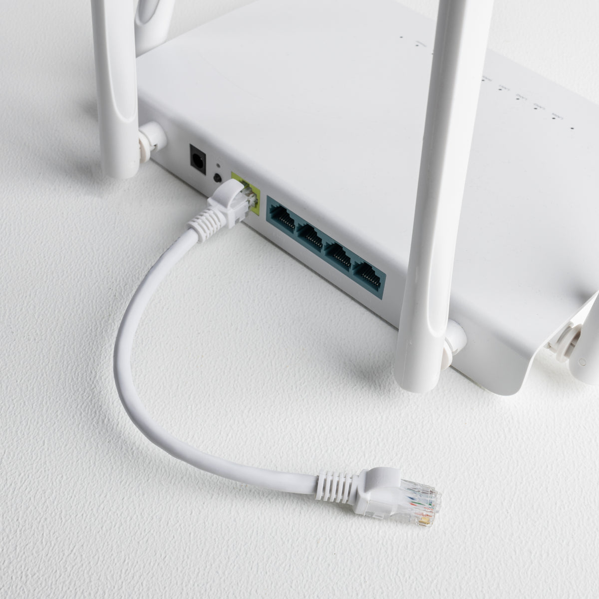 Gizzu Cat6 UTP Fly Lead Ethernet Network Cable 50cm - White - Stellar Technologies