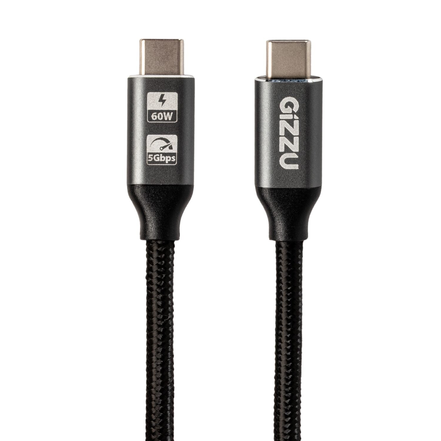 GIZZU 60W 5Gbps Type-C 1m Cable - Stellar Technologies