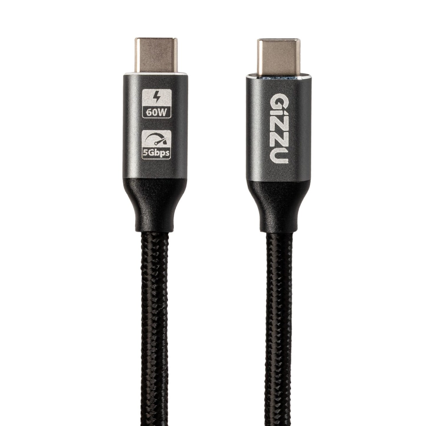 GIZZU 60W 5Gbps Type-C 2m Cable - Stellar Technologies