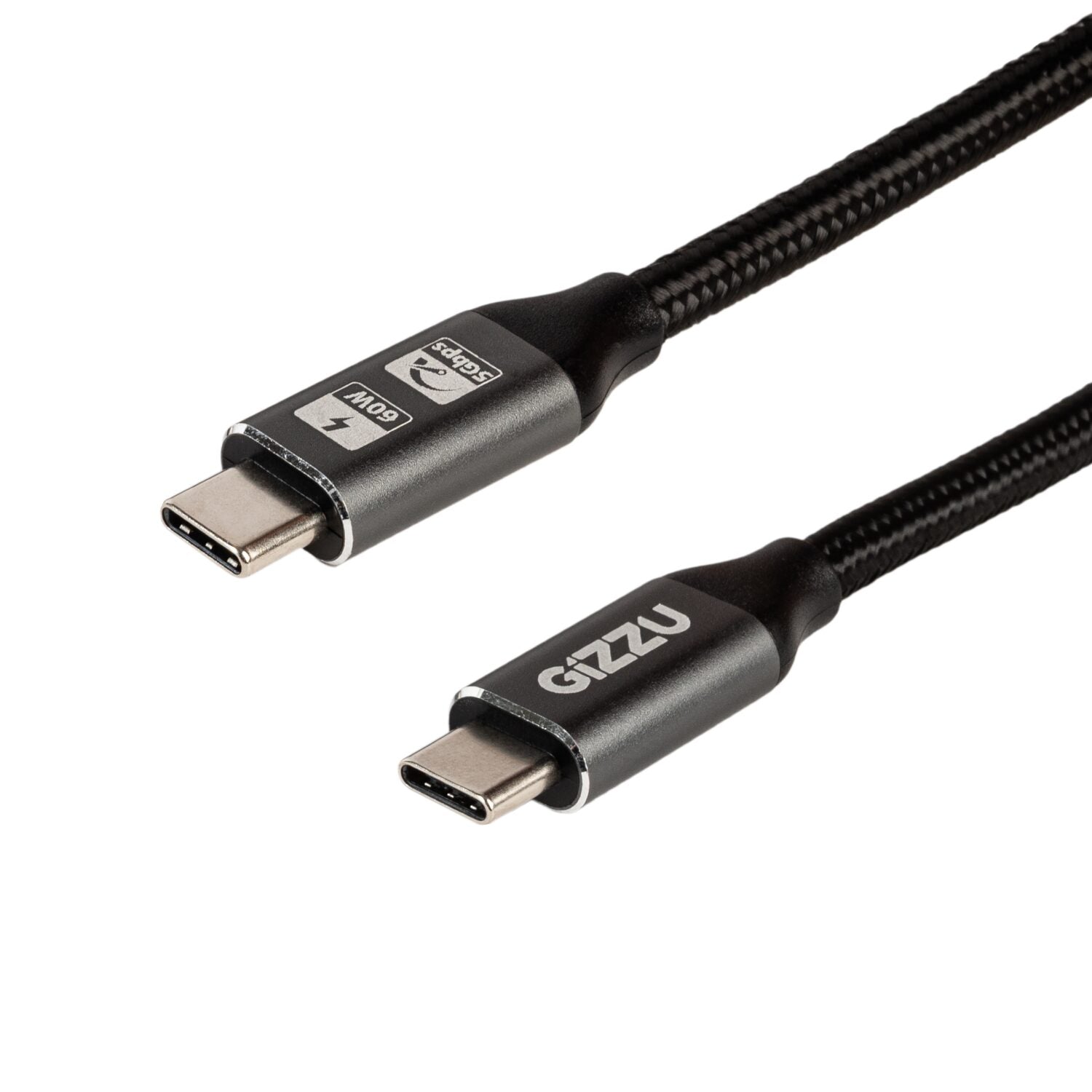 GIZZU 60W 5Gbps Type-C 1m Cable - Stellar Technologies