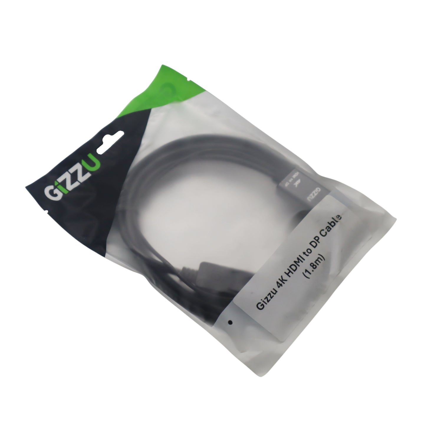 Gizzu 4K HDMI to DP Cable (1.8m) - Black - Stellar Technologies