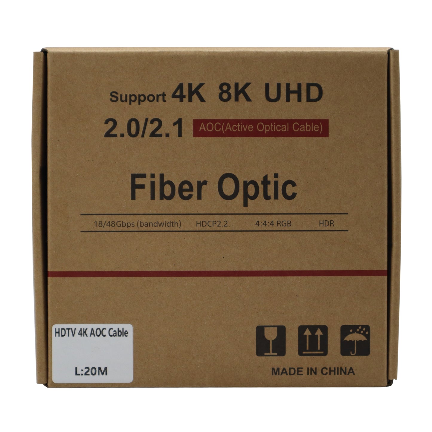 GIZZU 4K Active fibre Optic HDMI Cable 20m - Stellar Technologies