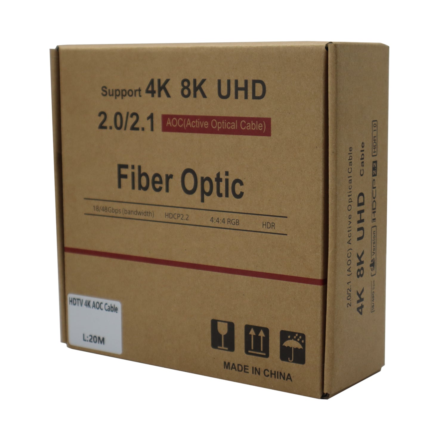 GIZZU 4K Active fibre Optic HDMI Cable 20m - Stellar Technologies