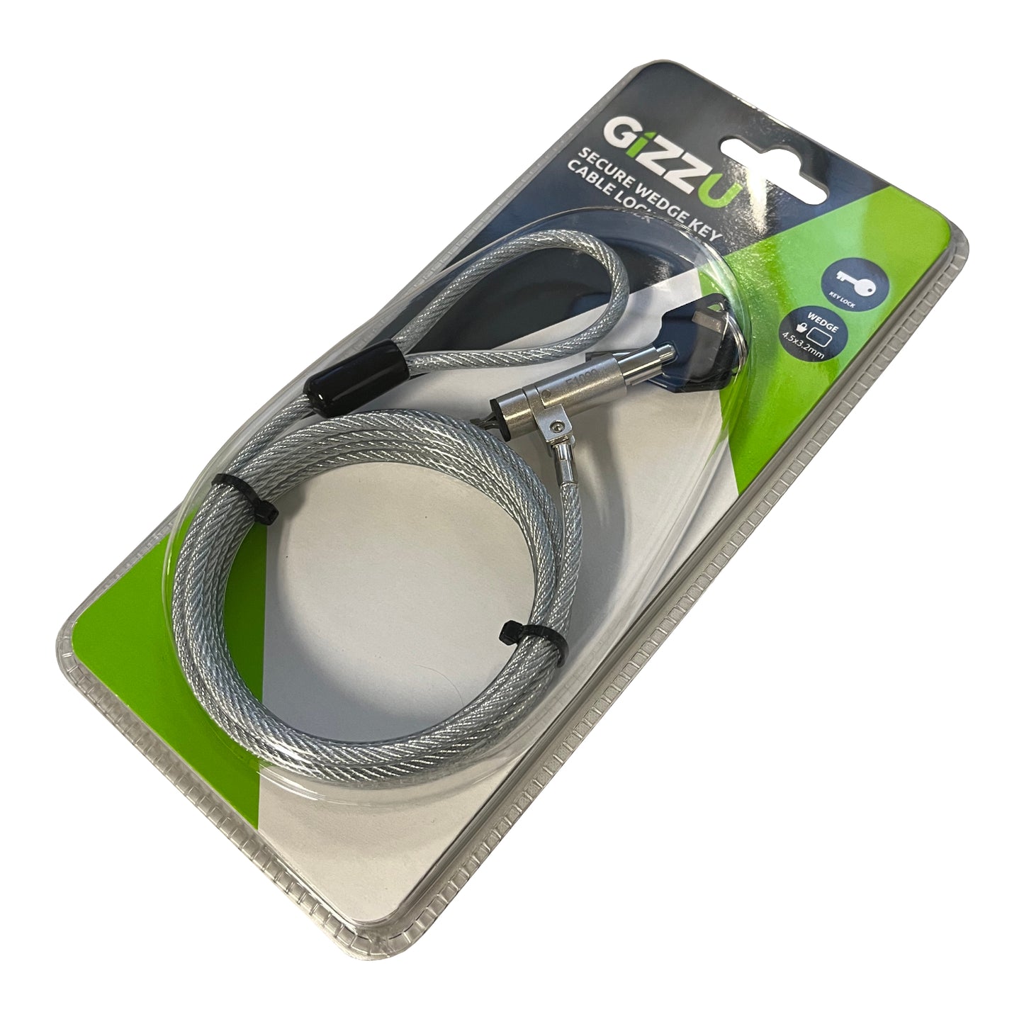 GIZZU 1.8m Wedge Cable Lock - Stellar Technologies