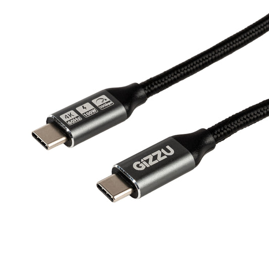 GIZZU 100W 10Gbps Type-C 2m Cable - Stellar Technologies