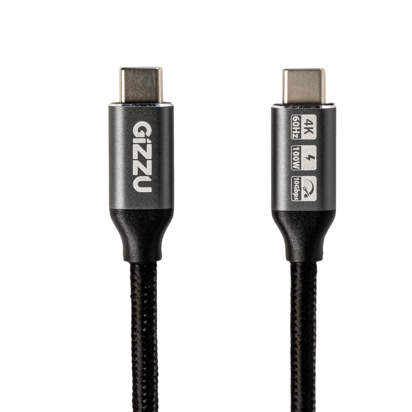 GIZZU 100W 10Gbps Type-C 2m Cable - Stellar Technologies