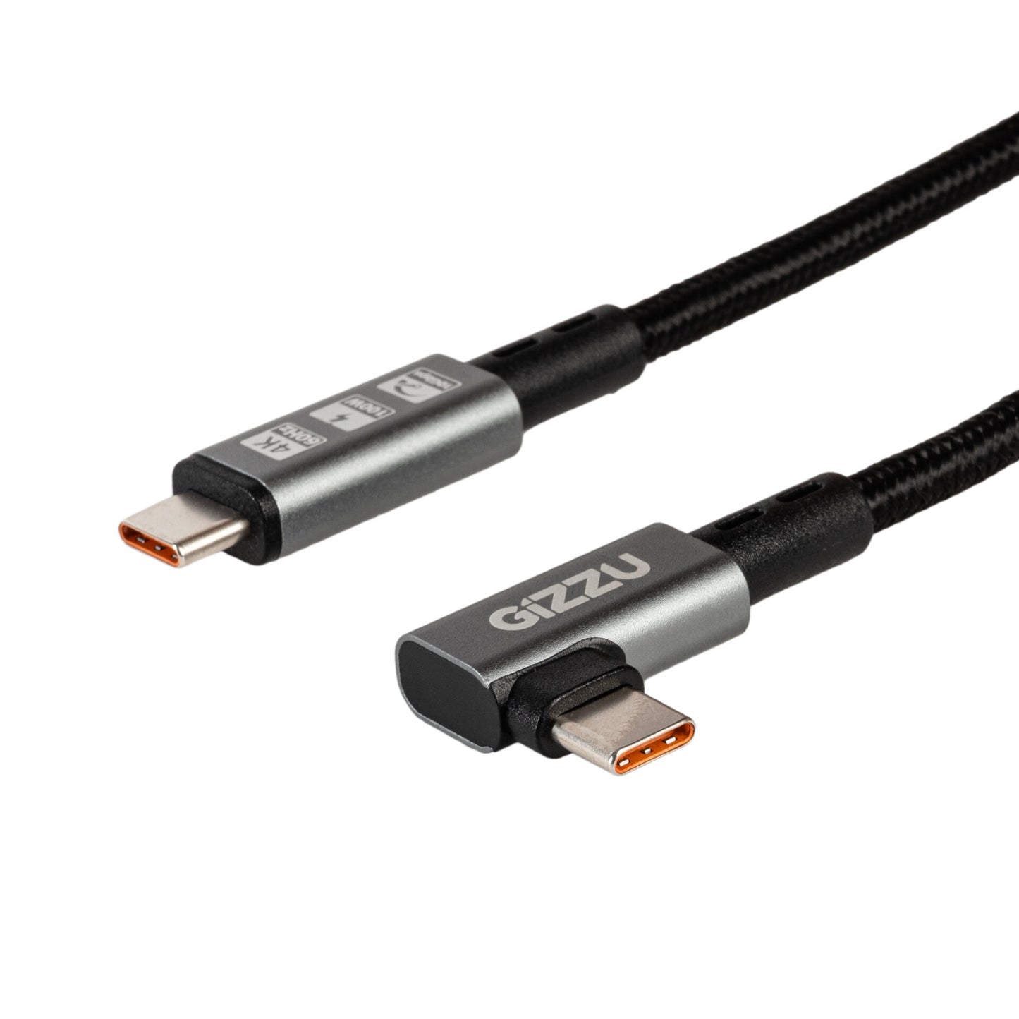 Gizzu 100W 10Gbps Type-C Angled 1m Cable - Stellar Technologies