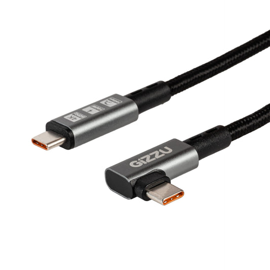 Gizzu 100W 10Gbps Type-C Angled 1m Cable - Stellar Technologies