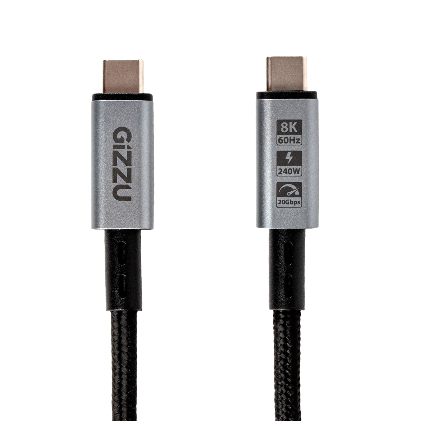 GIZZU 240W 20Gbps Type-C 1m Cable - Stellar Technologies