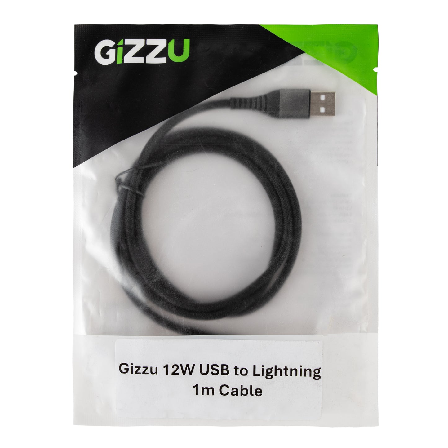 GIZZU 12W USB to Lightning 1m Cable - Stellar Technologies
