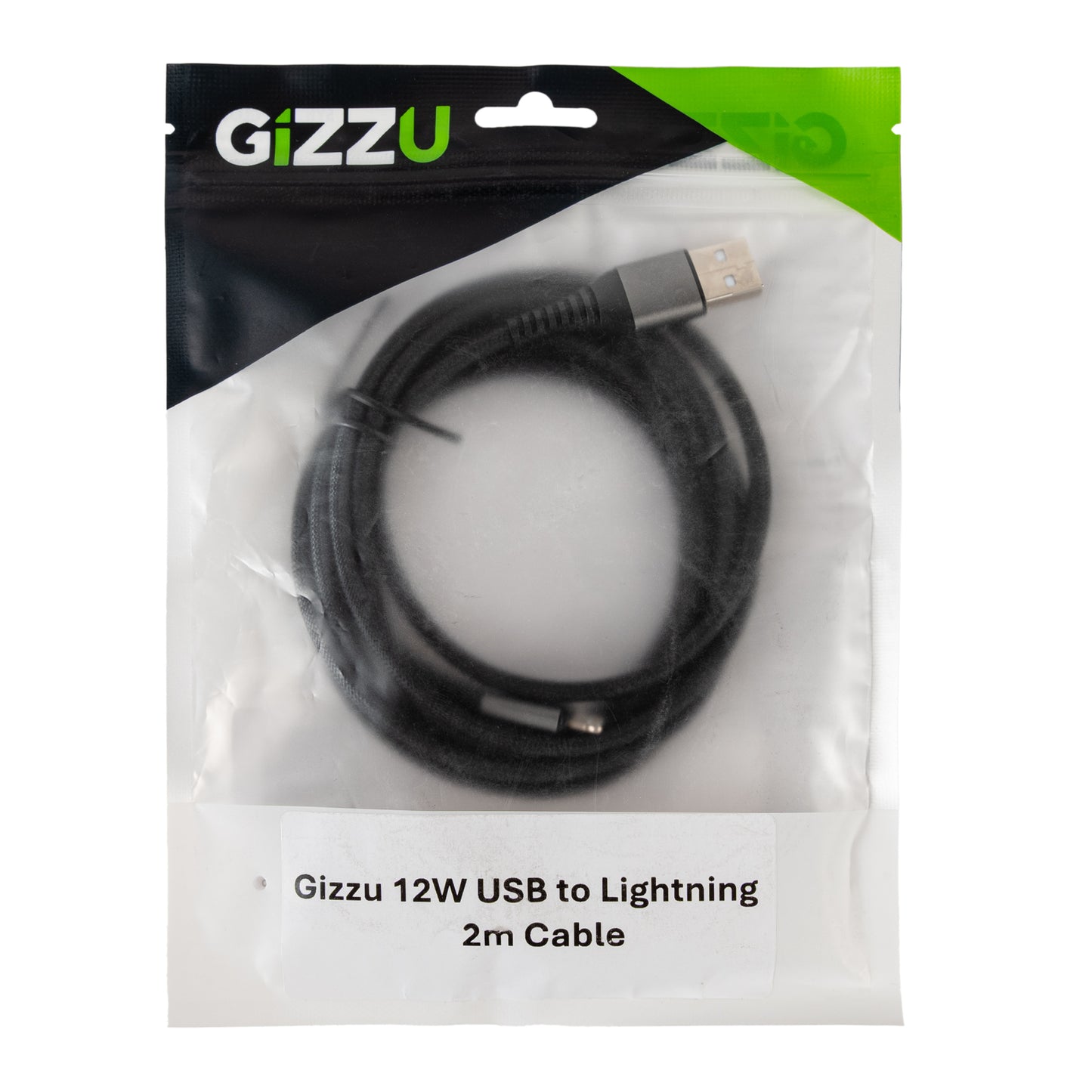 GIZZU 12W USB to Lightning 2m Cable - Stellar Technologies
