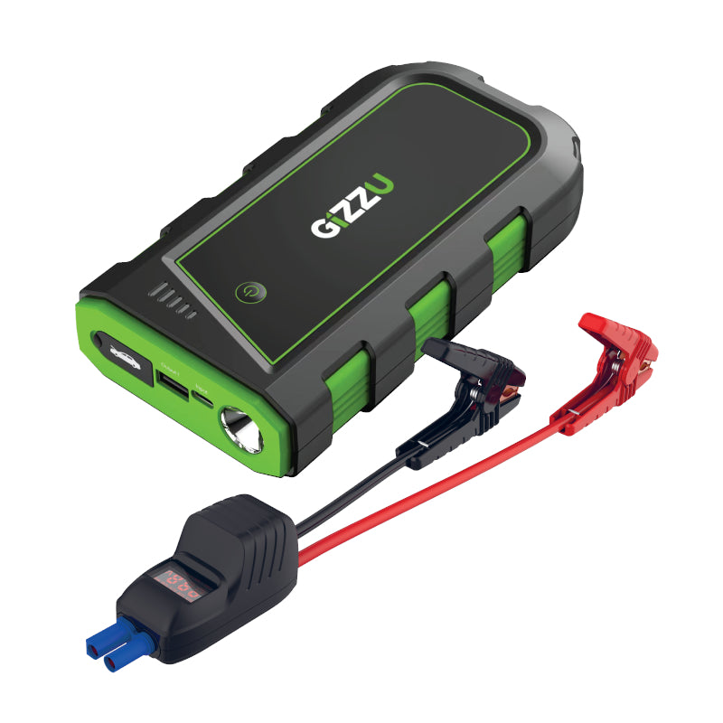 GIZZU 2000A Jump Starter 16000mAh - Black - Stellar Technologies
