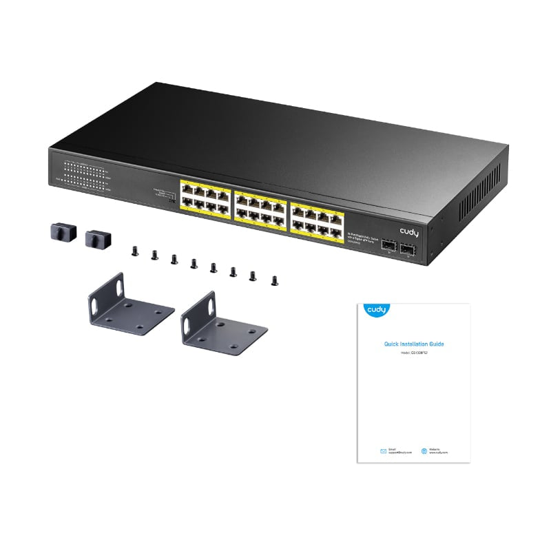 Cudy 24-Port Gigabit PoE+ Unmanaged Switch - Stellar Technologies