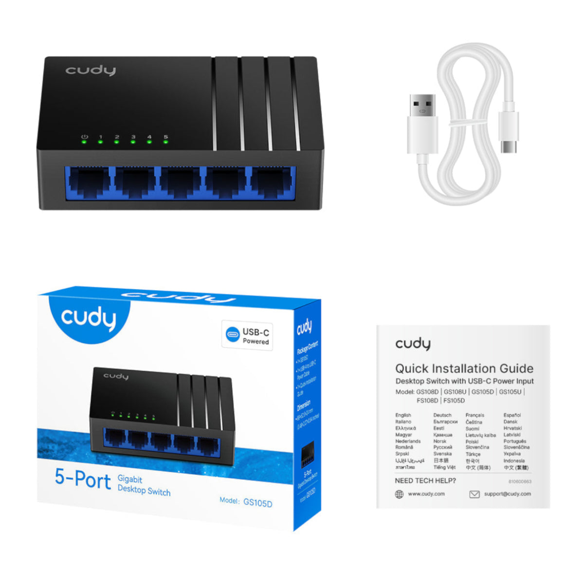 Cudy 5-Port Gigabit Desktop Switch - Stellar Technologies