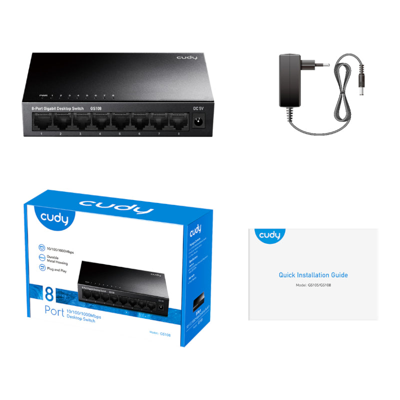 Cudy 8-Port Gigabit Metal Switch - Stellar Technologies