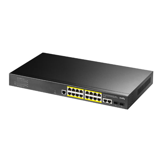 Cudy 16 Port Layer 2 Managed Gigabit PoE Switch - Stellar Technologies