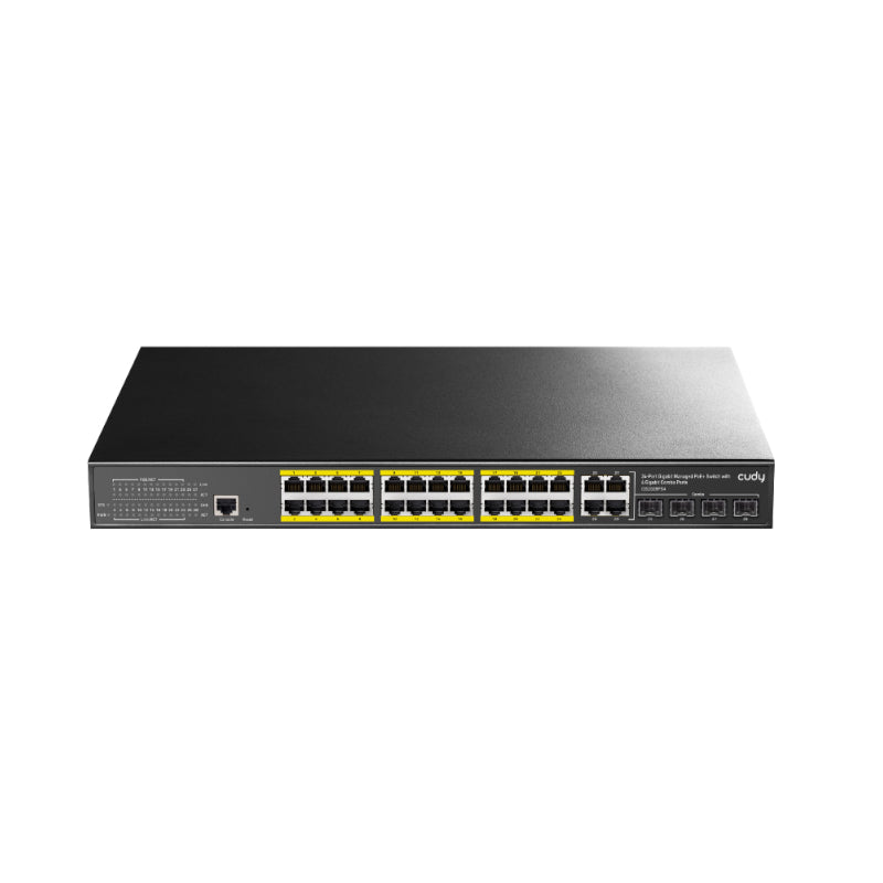 Cudy 24 Port Layer 2 Managed Gigabit PoE Switch - Stellar Technologies
