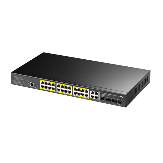 Cudy 24 Port Layer 2 Managed Gigabit PoE Switch - Stellar Technologies