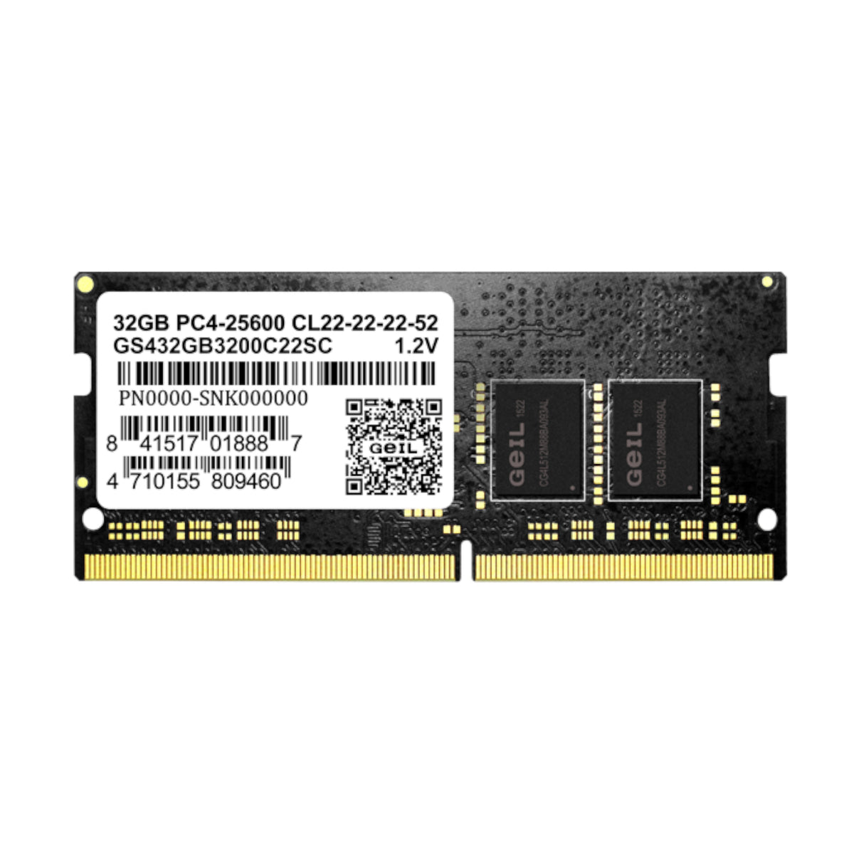 GeIL Pristine 32GB DDR4 3200MHz Notebook Memory - Stellar Technologies