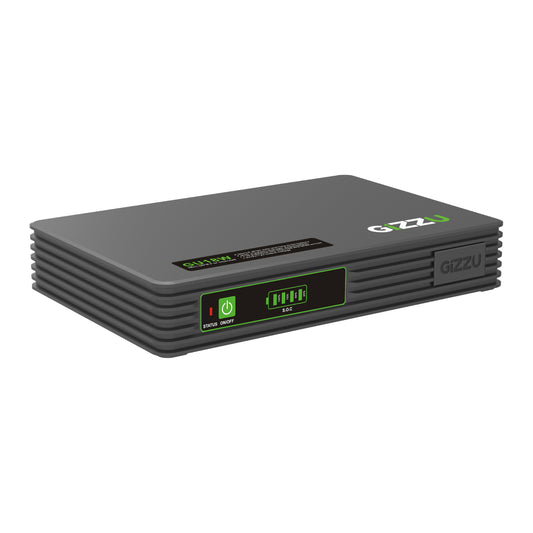 Gizzu SURF Simple 18W 55Wh LiFePO4 MINI DC UPS - Black - Stellar Technologies