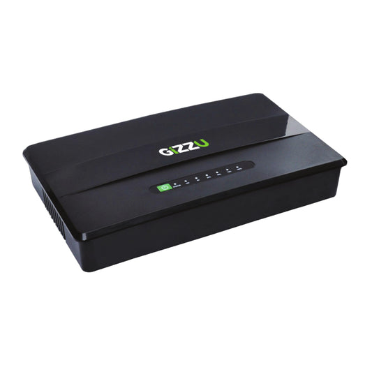 GIZZU 30W 38Wh 10400mAh Mini DC UPS - Black - Stellar Technologies