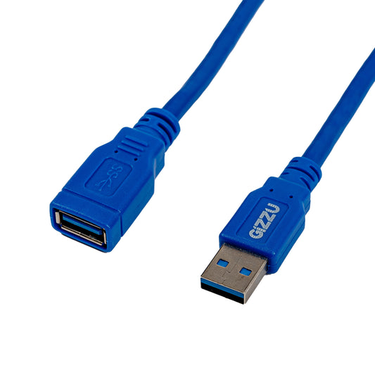 Gizzu USB 3.0 Extension Cable 5m - Blue - Stellar Technologies