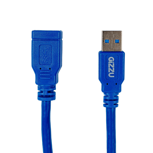 Gizzu USB 3.0 Extension Cable 5m - Blue - Stellar Technologies