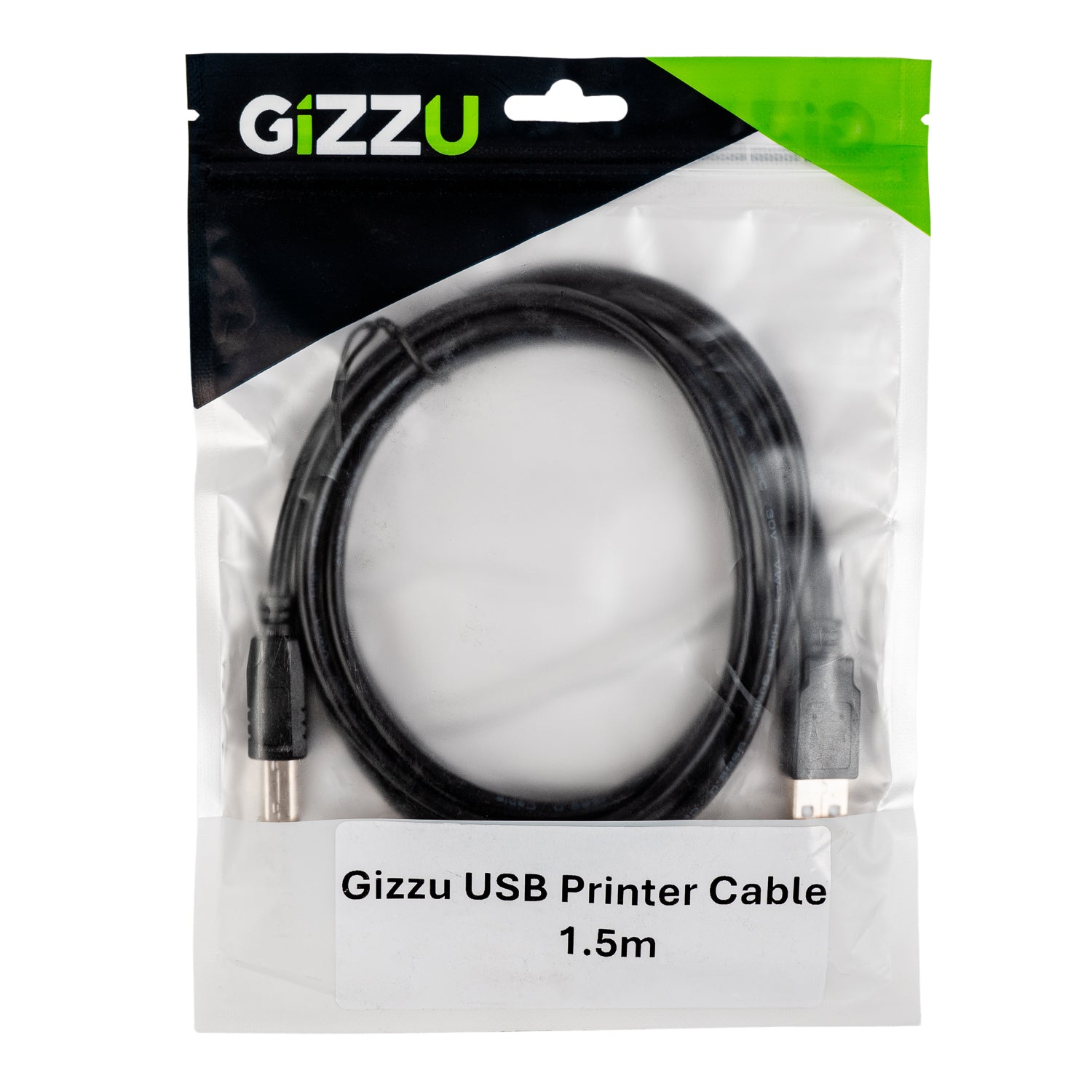 Gizzu USB2.0 Printer Cable 1.5M - Stellar Technologies