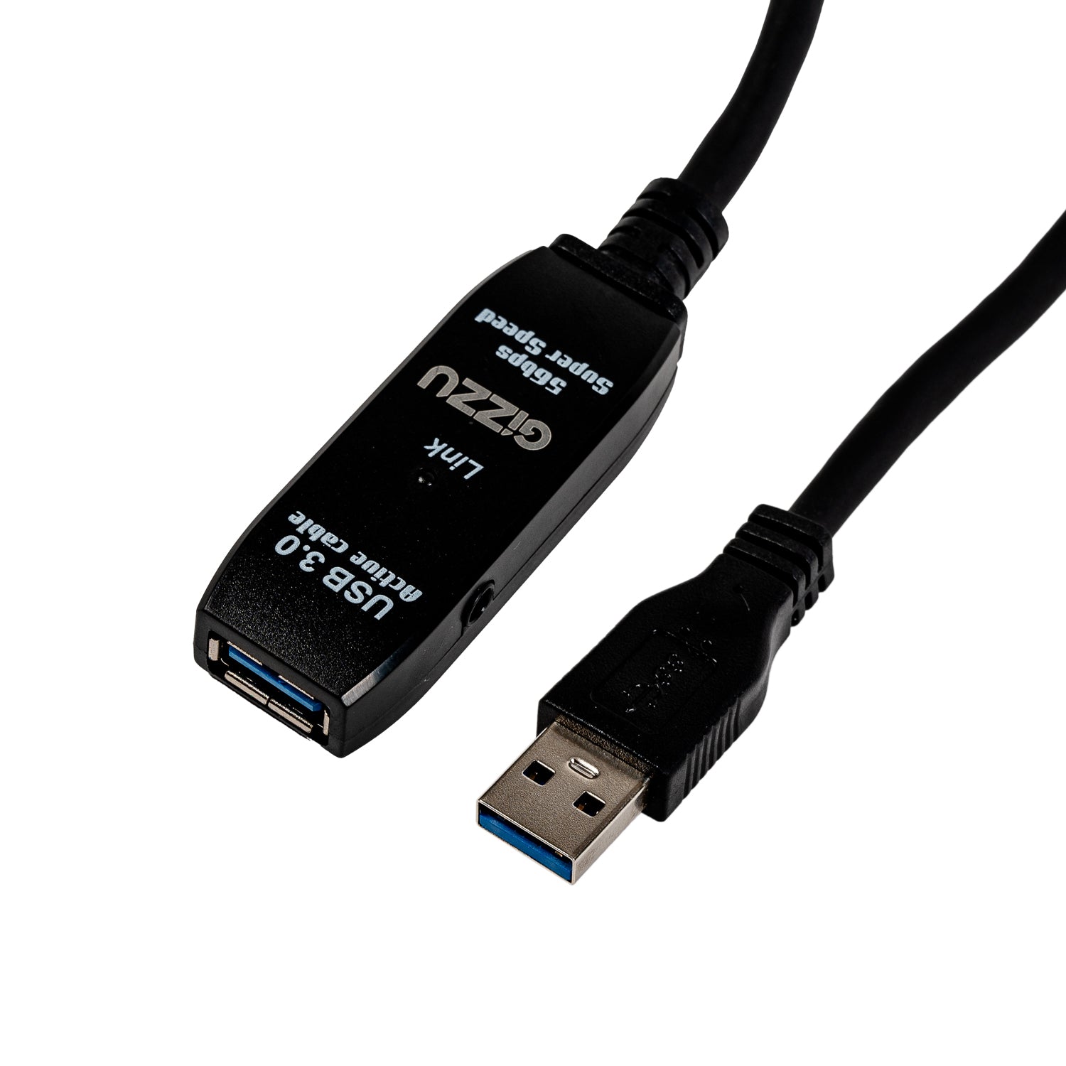 Gizzu USB 3.0 Active Extension Cable 5m - Black - Stellar Technologies