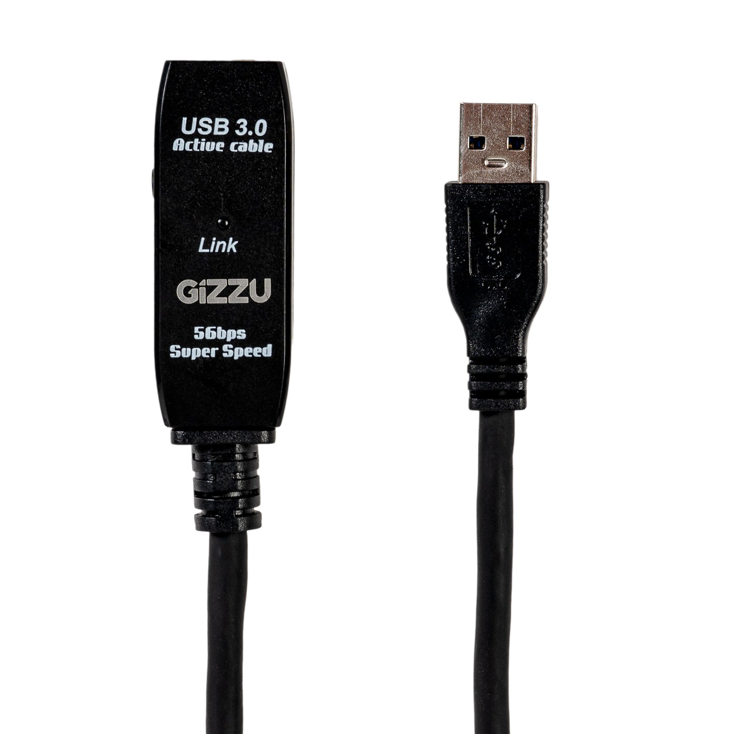 Gizzu USB 3.0 Active Extension Cable 5m - Black - Stellar Technologies