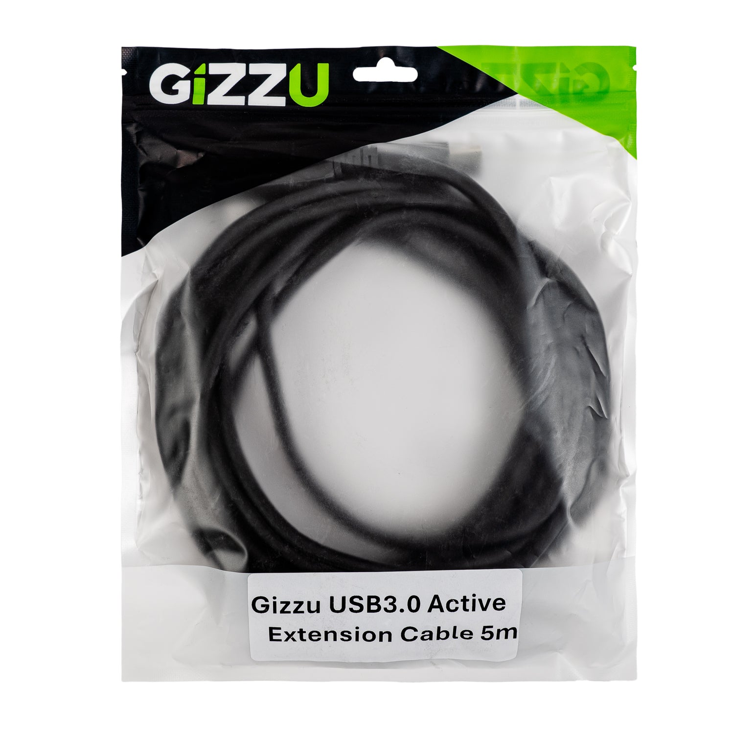 Gizzu USB 3.0 Active Extension Cable 5m - Black - Stellar Technologies