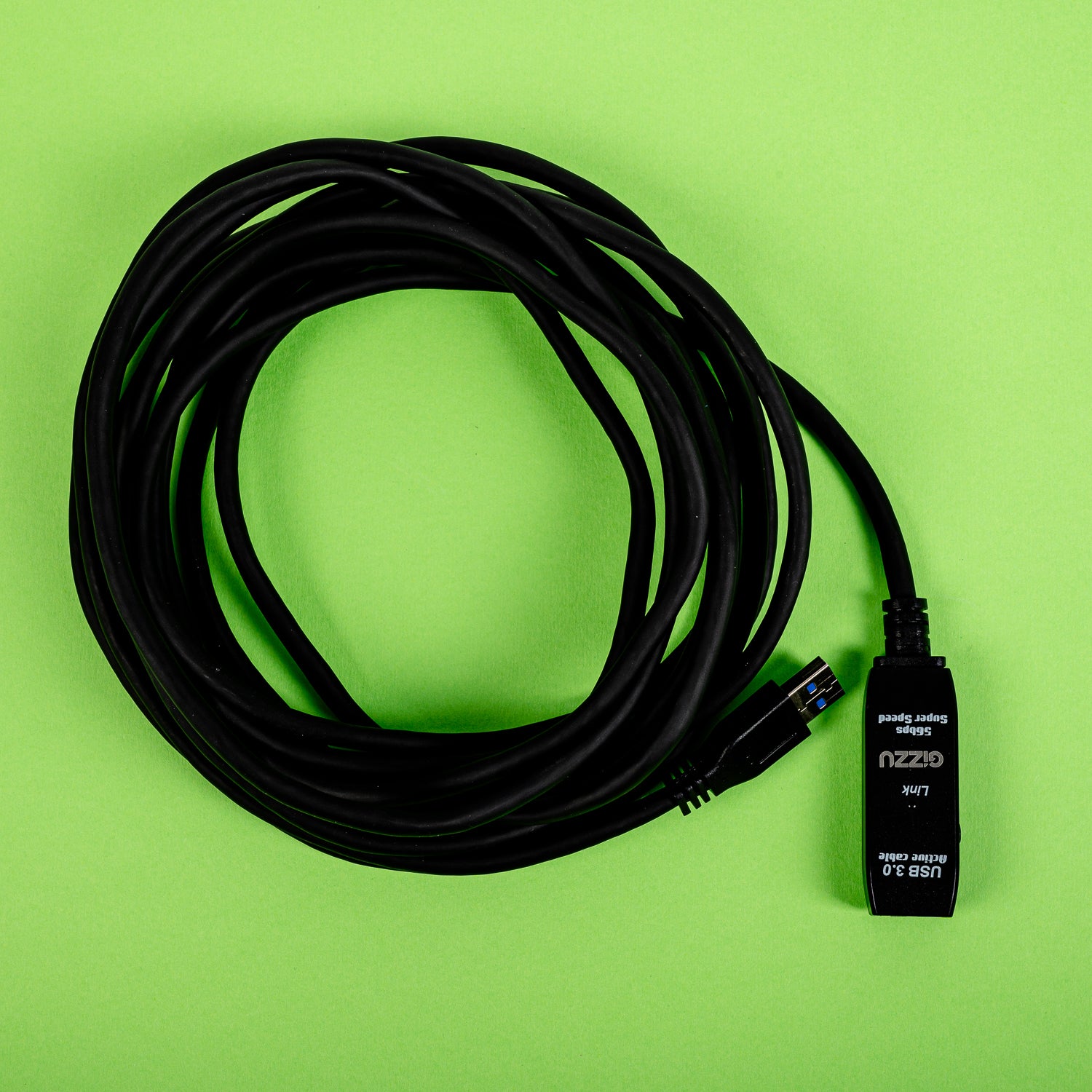 Gizzu USB 3.0 Active Extension Cable 5m - Black - Stellar Technologies
