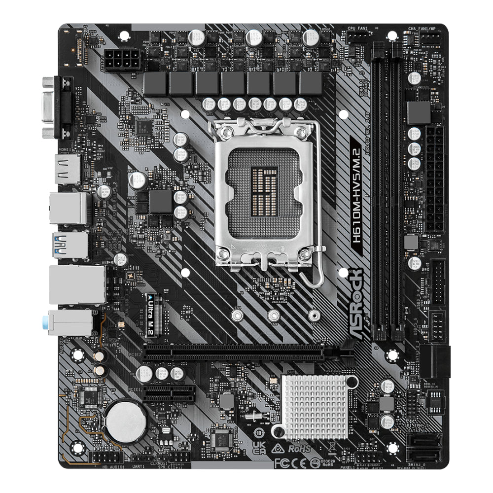 ASRock H610M-HVS/M.2 R2.0 Intel LGA 1700 m-ATX Motherboard - Stellar Technologies