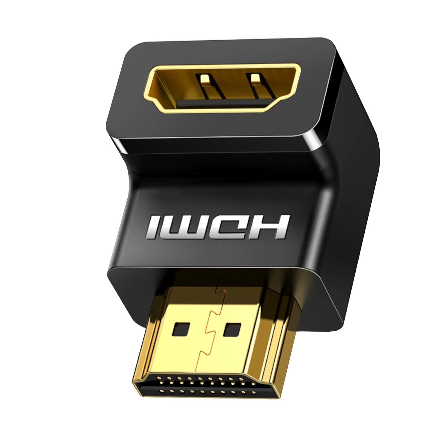 UGREEN HD112 HDMI 4K Male to Female Down-angled Connector - Black - Stellar Technologies