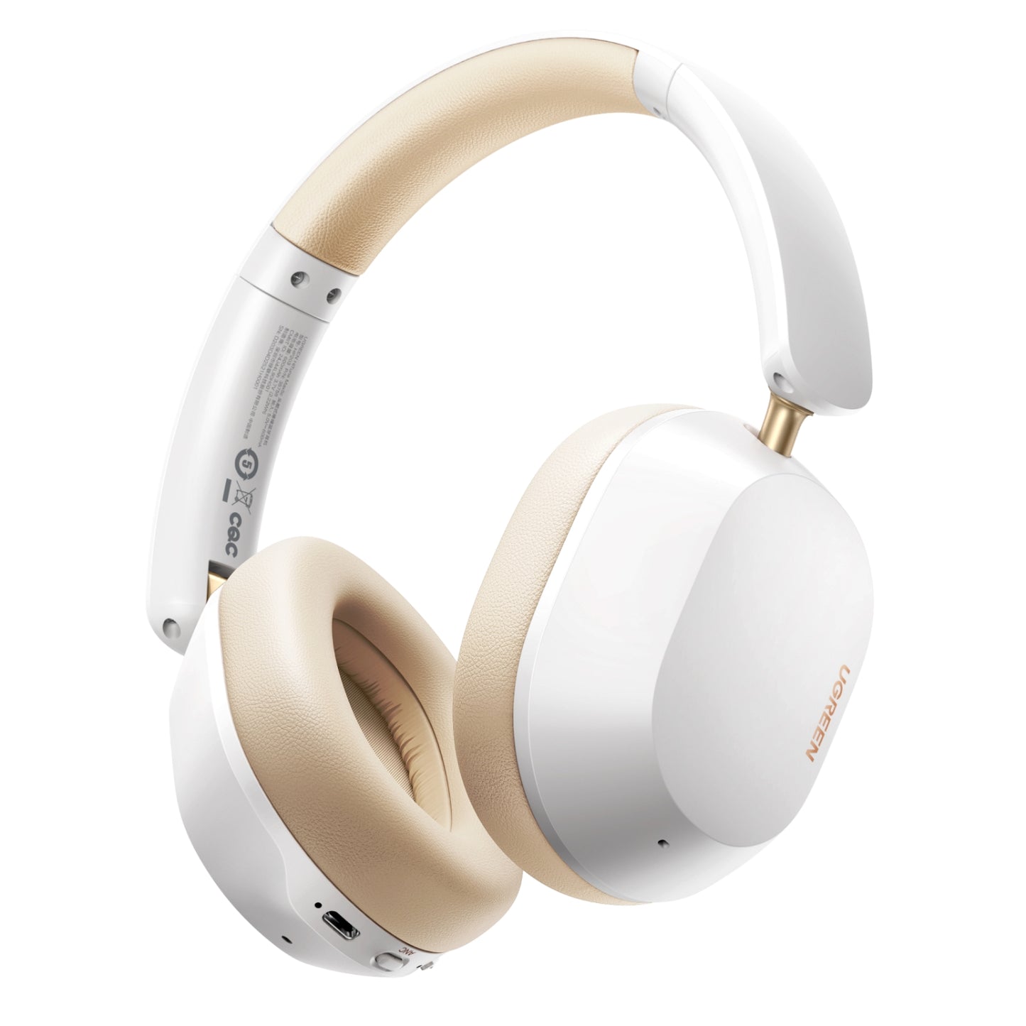UGREEN HiTune Max 5C Hybrid ANC Headphones-White - Stellar Technologies