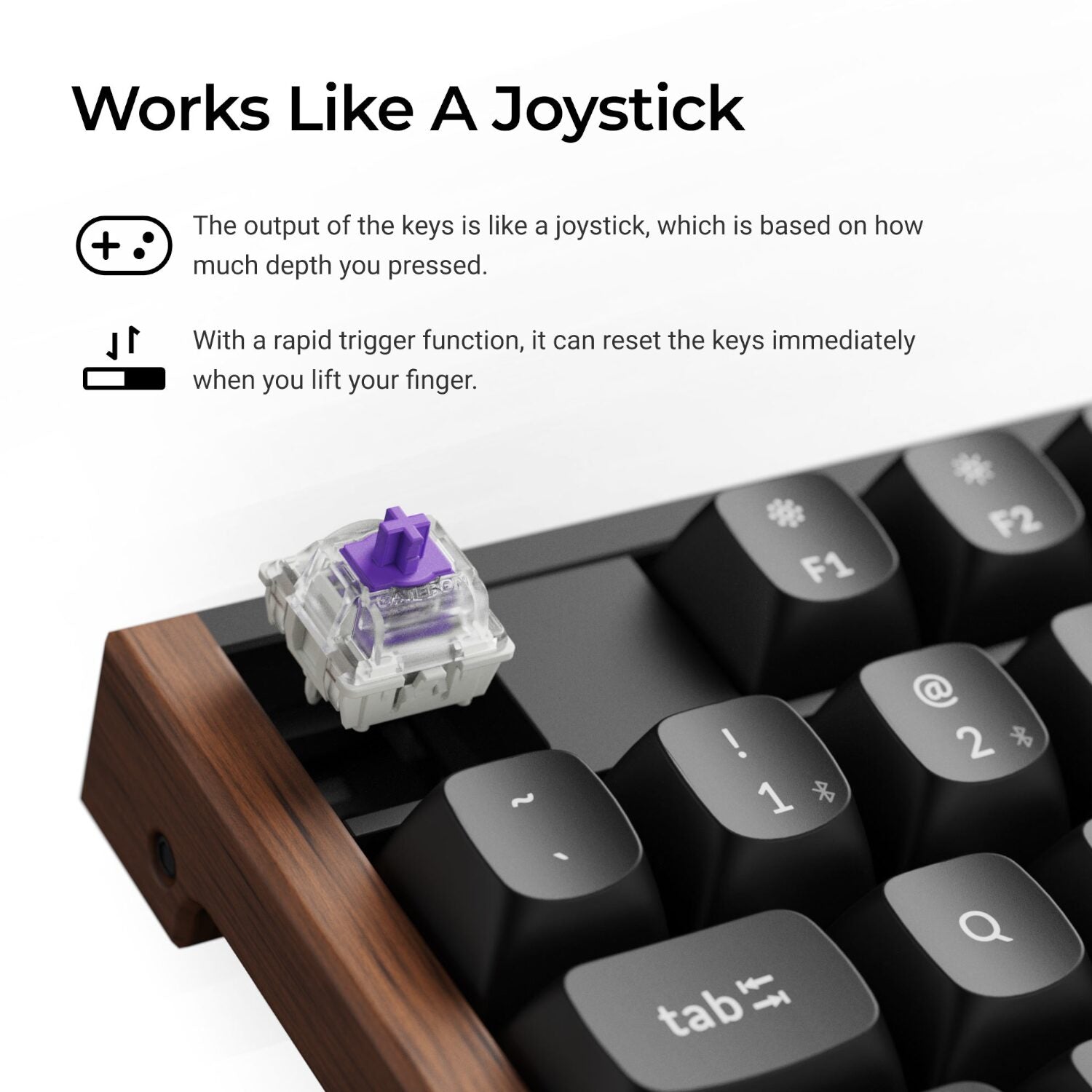 Keychron K10 HE 100% Wireless Magnetic Gaming Keyboard Nebula Switches - Black - Stellar Technologies